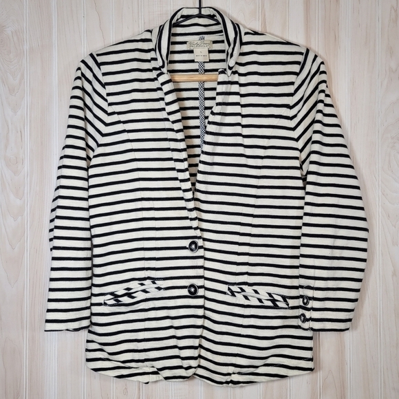 Lucky Brand Jackets & Blazers - Lucky Brand Navy & White Striped Blazer Sz Sm